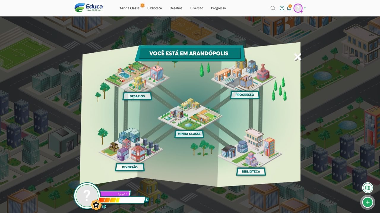 Cidade virtual Arandópolis — Educa na Escola